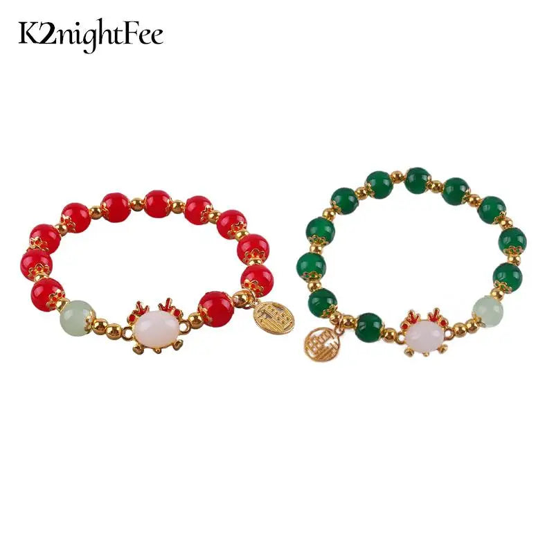 Chinese Style Zodiac Dragon Fu Sign Bracelet