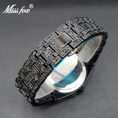 Black Quartz Watches For Men Special Trendy.