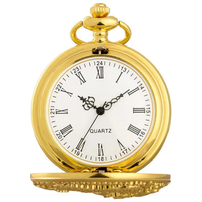 Classic vintage pocket watch fashion hollow carving.