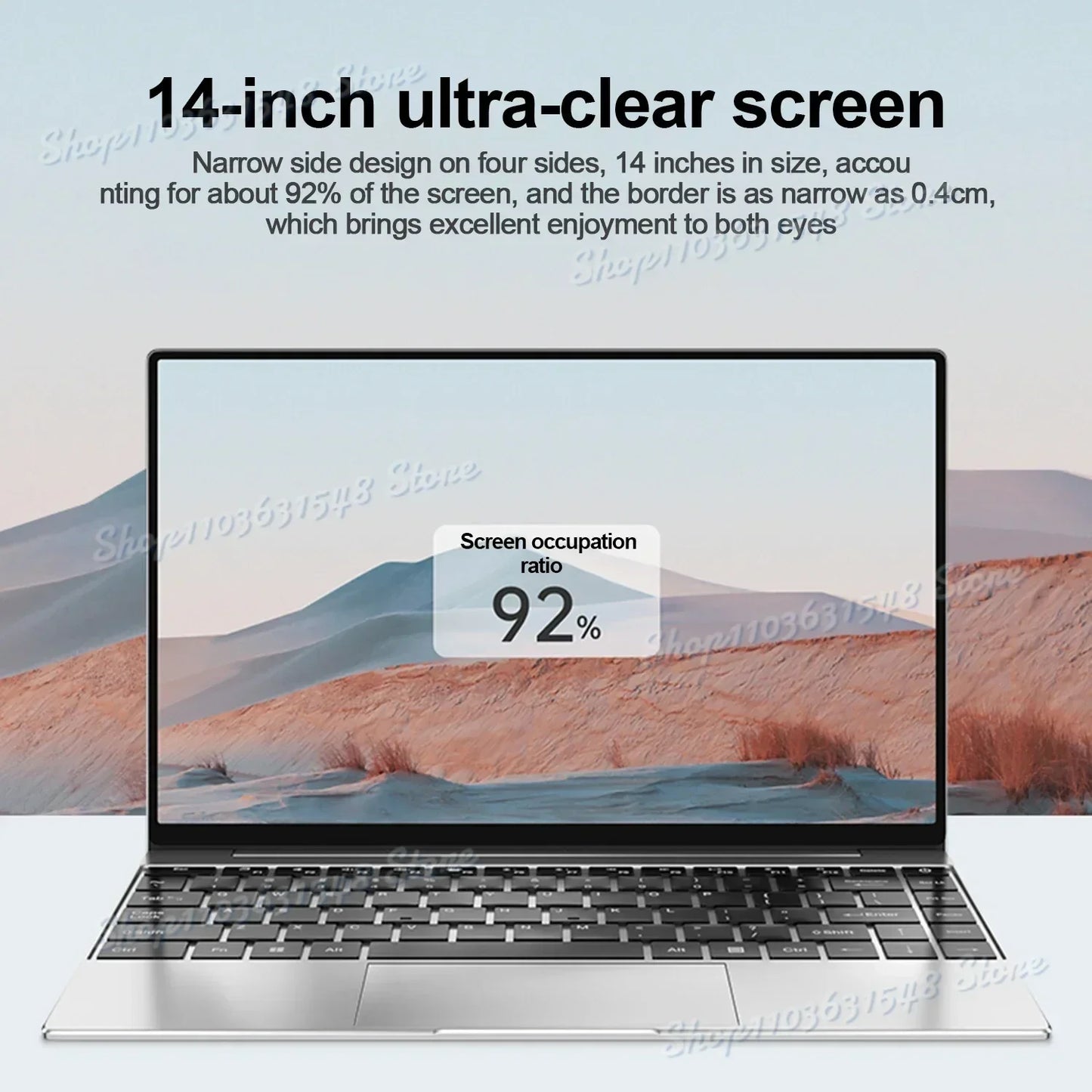 14.1" Ultra Slim Laptop 16GB RAM 2TB Intel N3700.