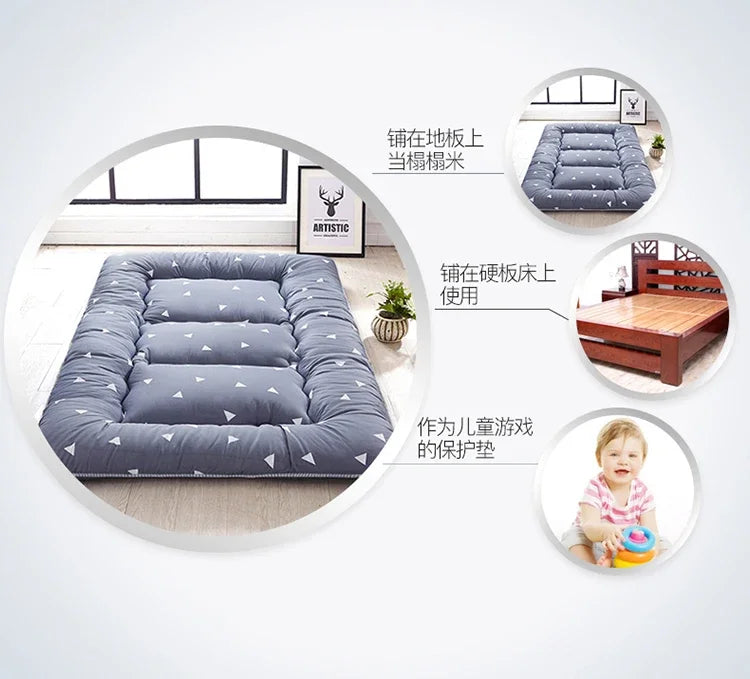 Fashion thickened tatami mattress upholstery floor foldable bed mattress home student dormitory single double sleeping pad mats