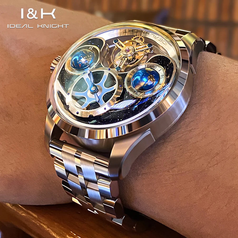 IDEAL KNIGHT 6805 Mechanical Watch for Men Automatic Movement Official Certification 100% Original High-end Man Hand Clock NEW