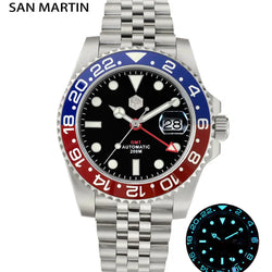 San Martin GMT Luxury Men Watch Jubilee Bracelet.