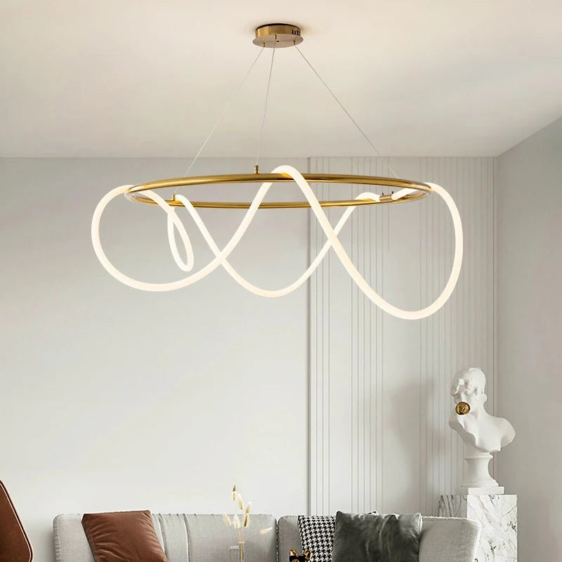 Product Description: Luxury Hanging Light Hose LED Pendant Chandelier.