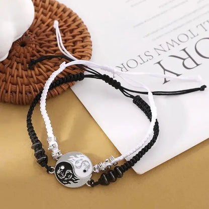 2pcs Dragon Totem Tai Chi Couple Bracelets