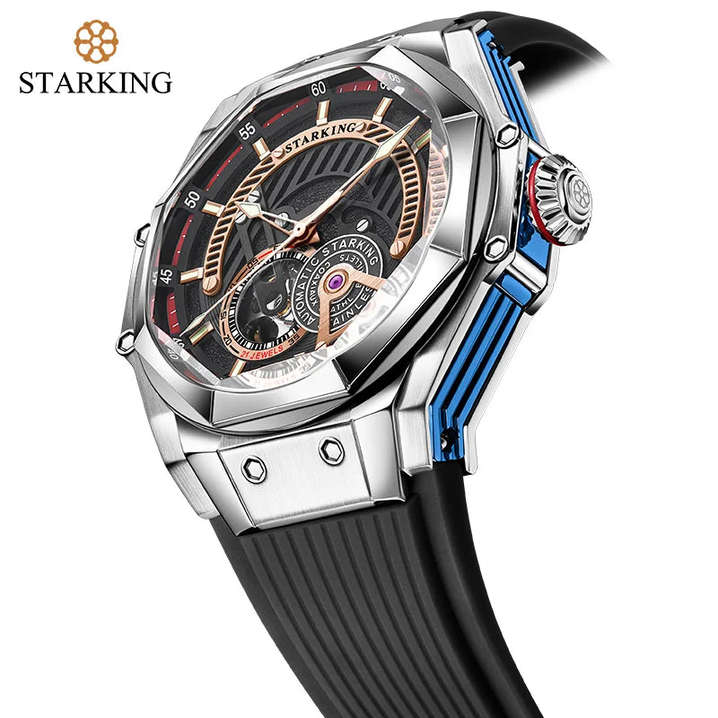 STARKING AM0385 Skeleton Automatic Mechanical Watch.