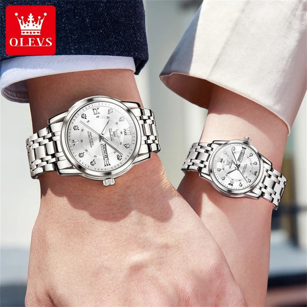 OLEVS 5513 Couple Watch Set