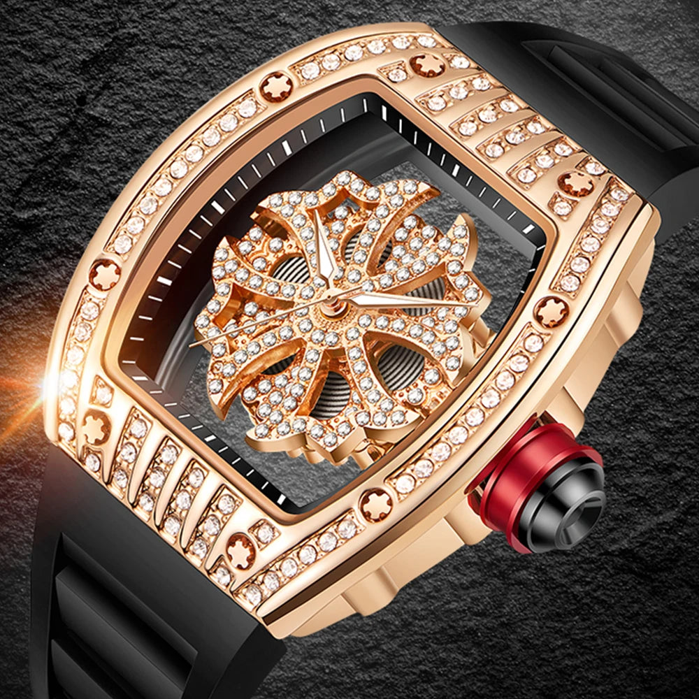 Luxury Diamond Men's Watch Fashion Automatic.