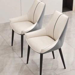 Nordic Living Dining Chairs Comfortable Beautiful Faux Leather Luxury Dining Chairs Modern Trendy Sillas Comedor Furniture