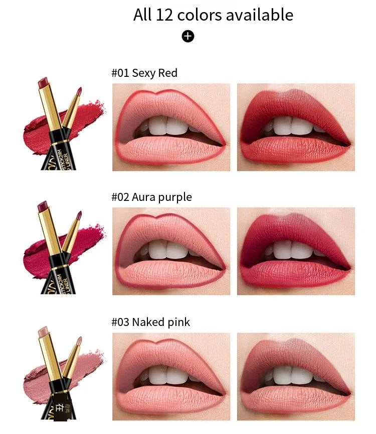 Double headed Lip Makeup Lipstick Pencil.