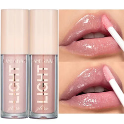 12 Colors Mirror Pearl Lip Gloss Waterproof Long Lasting.