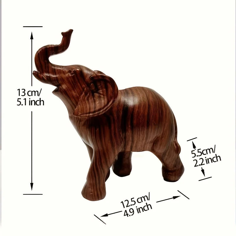 1pc Wildlife Collection Elephant Sculpture Statue.