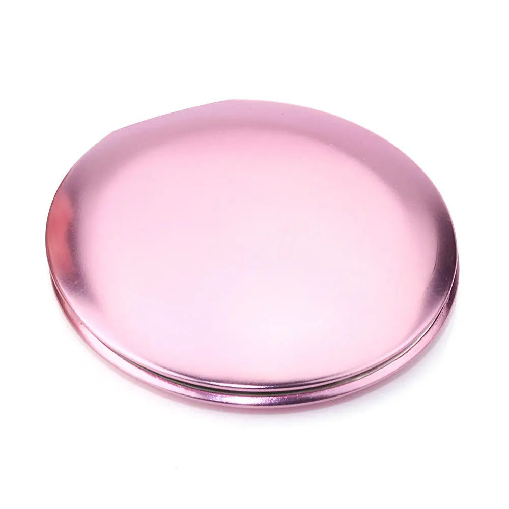 Mini Compact Makeup Mirror Hand Gold Pink Travel Small Pocket Round Foldable Portable Magnifying Vanity Mirrors Make Up Tools