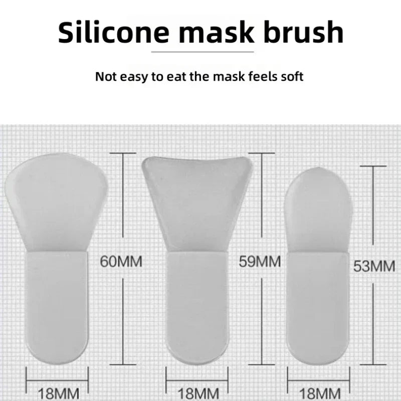 Mini Silicone Mask Brush Makeup Facial Face Cream Making Tool Portable