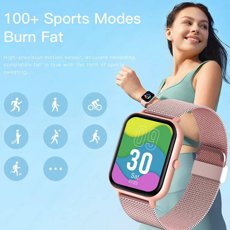 New Smart Watch Women Bluetooth Call Watch.