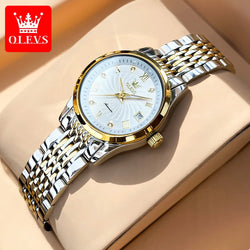 OLEVS 6630 Luxury Elegant Diamond Woman Watches Waterproof Mechanical Watch For Women Roman Scale Top Brand Ladies Hand Clock