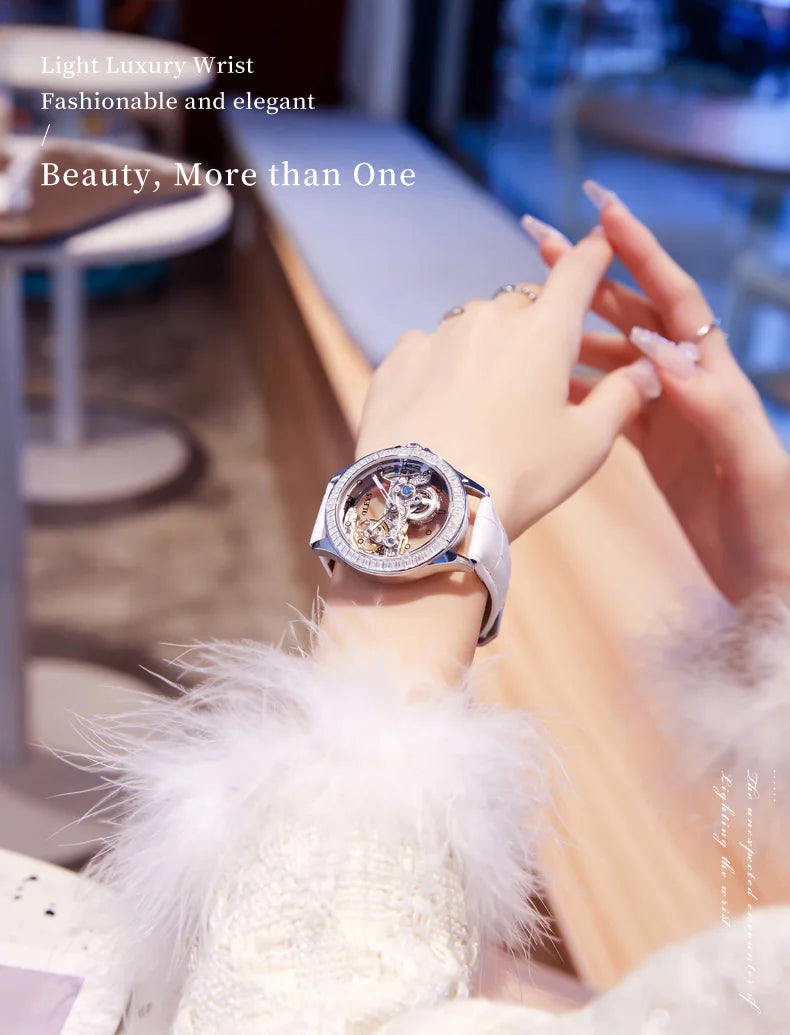 OLEVS 6699 Luxury Original Mechanical Watch For Women.