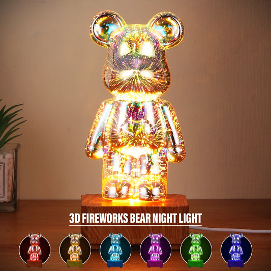 Transform Your Room with Our LED 3D Bear Night Light.