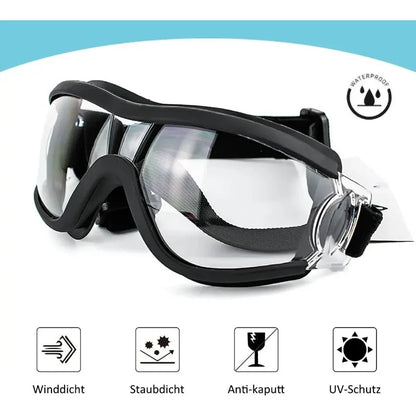 Dog Sunglasses Goggles Adjustable Strap for Travel Skiing and Anti-Fog Snow Goggles Pet Goggles for Medium To Large Dogs