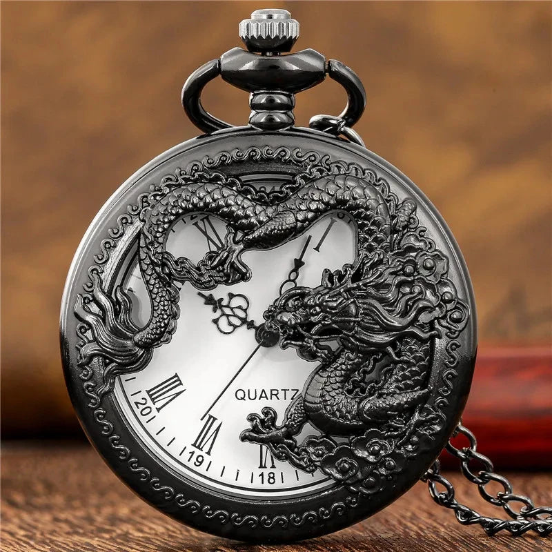 Classic vintage pocket watch fashion hollow carving.