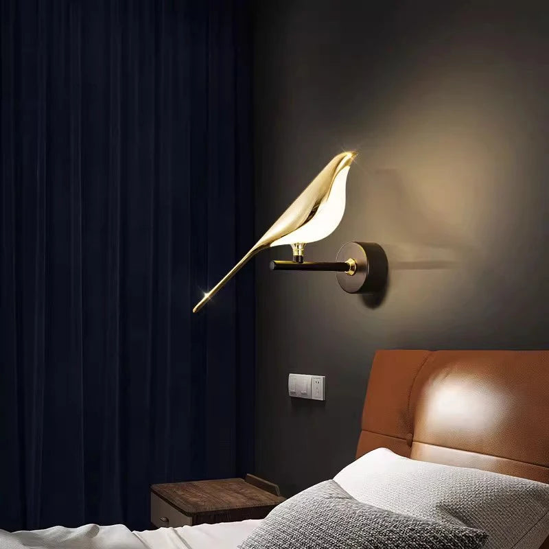 Bird Touch Switch LED Wall for Bedroom.