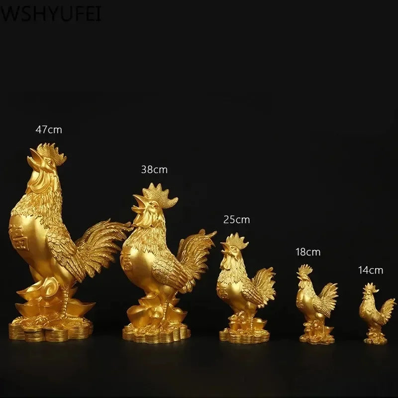 WSHYUFEI Golden Chicken Decoration