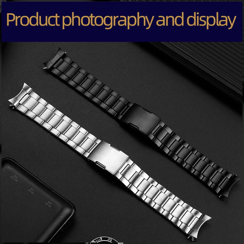 Stainless Steel Watch Strap For Casio -With Men Women.