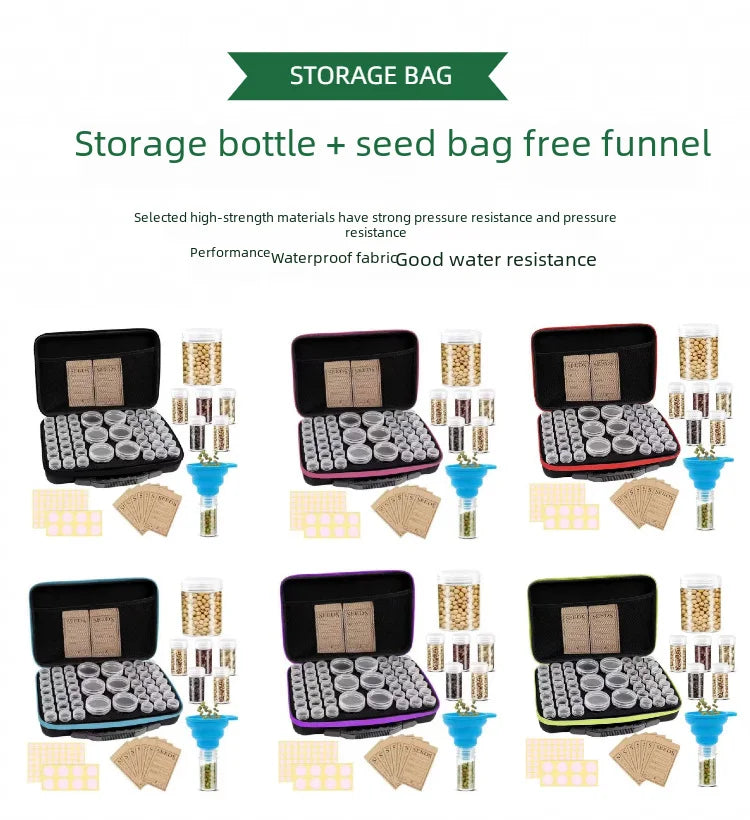 Portable 48-grid Storage Bottle For Seed Grain Supplies.