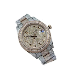 Fashionable Men's Watch with Diamond Waterproof.