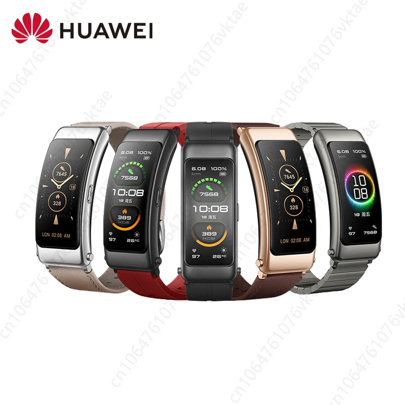 Huawei TalkBand B6 Smart Wristband Bluetooth 5.2 1.53 Inch AMOLED Screen Kirin A1 Processor Call Earphone Talk Band