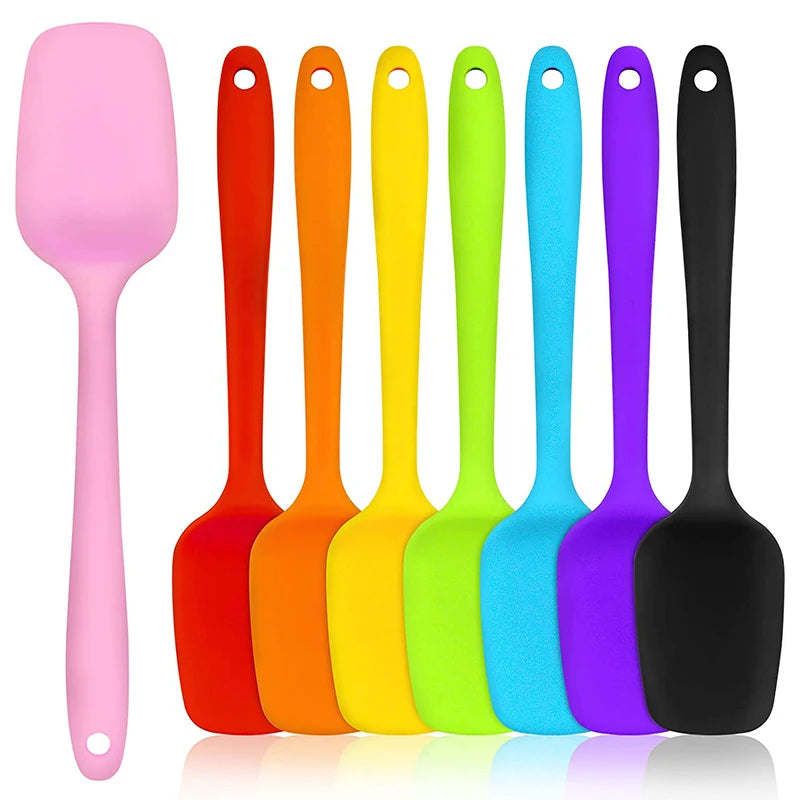 LMETJMA 28cm Silicone Spatulas - Heat Resistant.