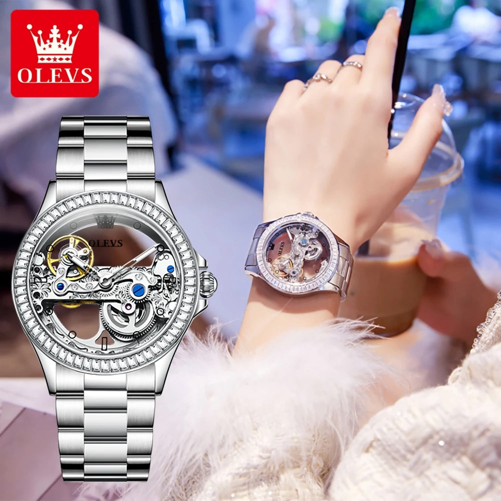 OLEVS 6699 Luxury Original Mechanical Watch For Women.