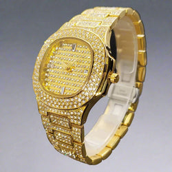 Gold Men's Watches Luxury Classic Quartz