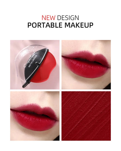 Lip-shaped Lipstick Makeup Temperature Color.