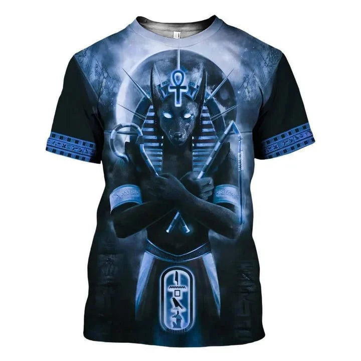 Anubis Graphic Men's T-shirt Stylish Casual.