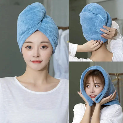 Women Long Hair Quick-Dry Towel.