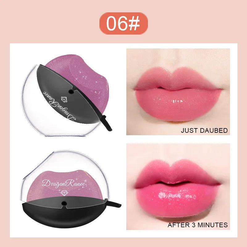 Lip-shaped Lipstick Makeup Temperature Color.