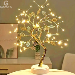 LED Rose Leaf Table Lamp USB Christmas.