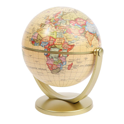 Degree Rotating World Globe Earth Antique.