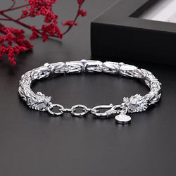 Fine luxury Silver original dragon head Chain