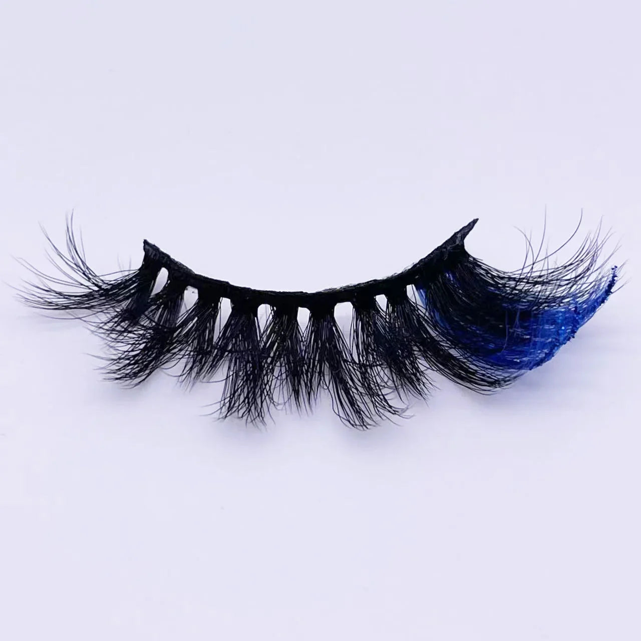 New glitter ombre Colored Lashes 20MM Mink Lashes Wholesale Dramatic Colorful Natural Eyelashes Extension Make up Fake Eyelashes