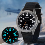 BERNY Pilot Titanium Automatic Watch for Men.