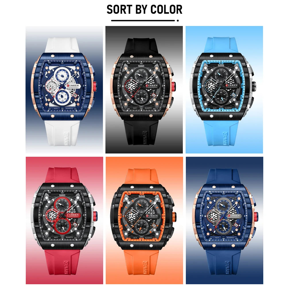 CURREN Top Brand Men's Watches Luxury Square .