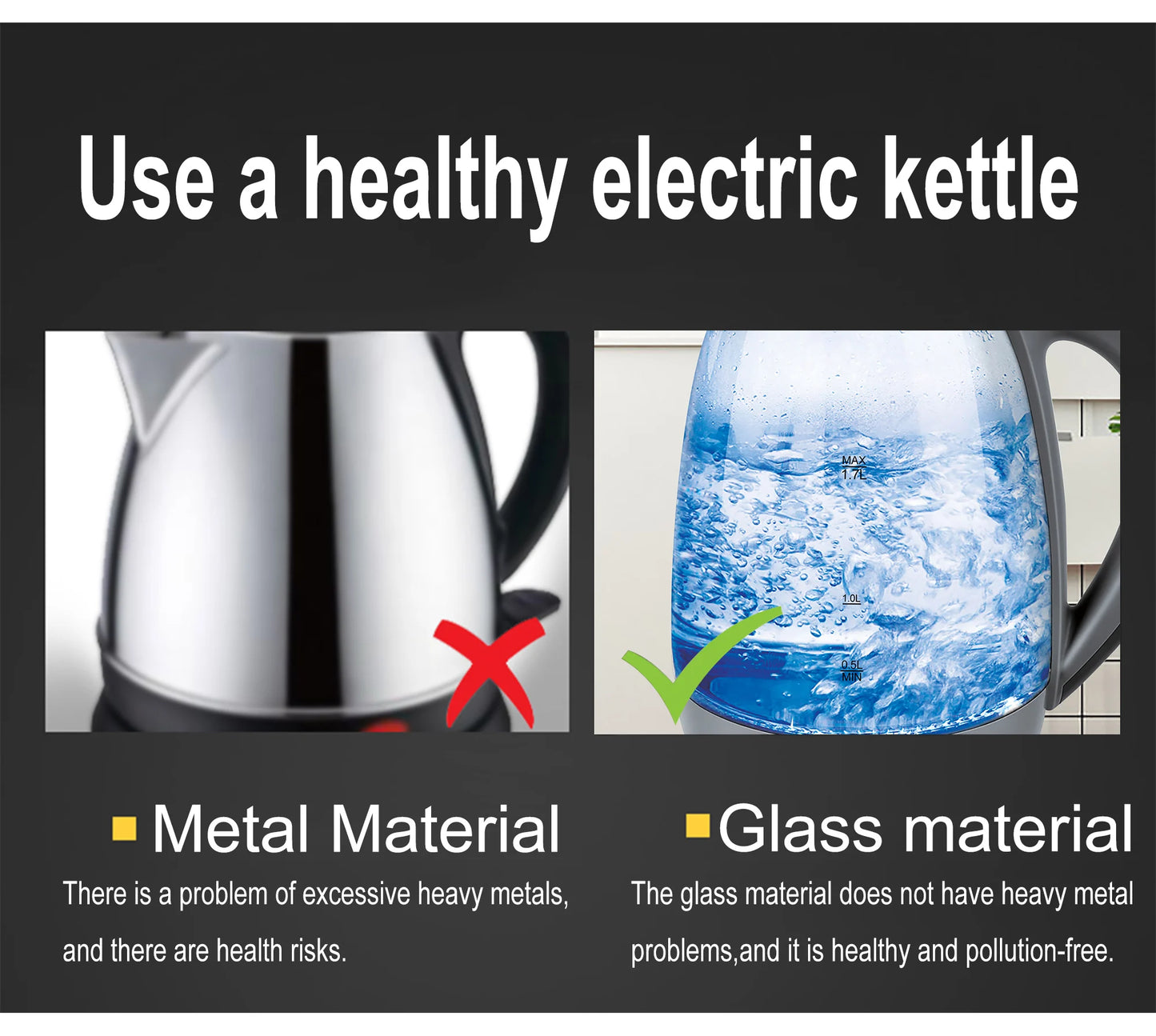 Glass Health Preserving Pot Electric Kettle.