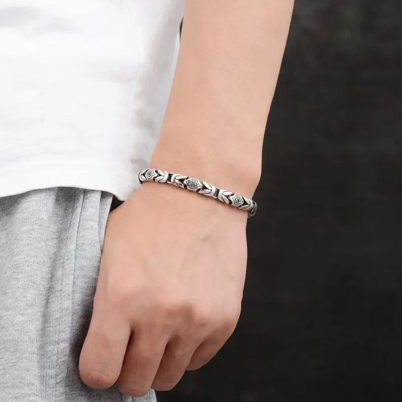 Silver Personality Diamond Türkiye Style Bracelet.