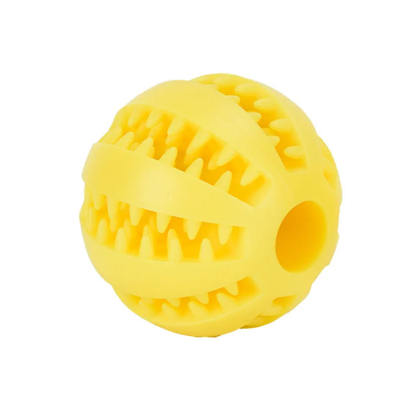 Dog Toy Ball Interactive Rubber Balls Puppy Chewing Toys Pet Tooth Cleaning Ball Cats Pets Food Treat Feeder Silicone Balls Toy