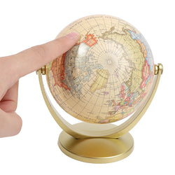 Degree Rotating World Globe Earth Antique.