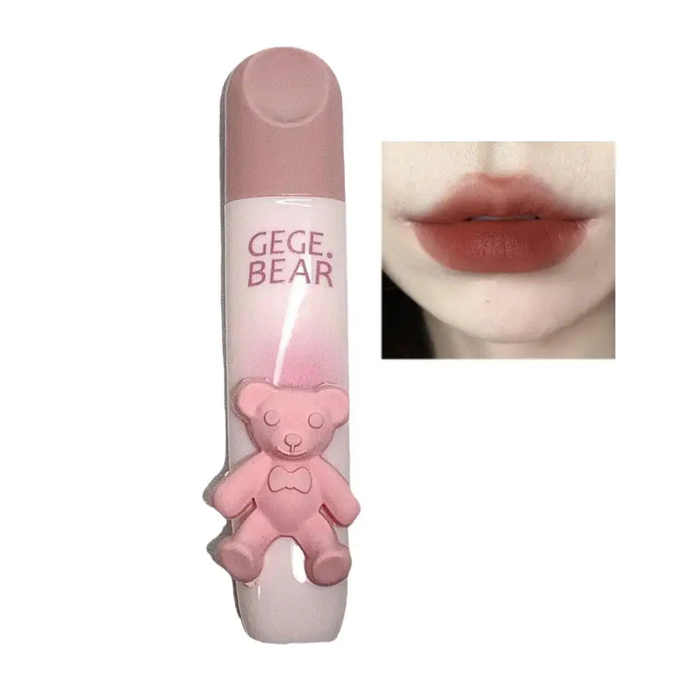 Little Bear Matte Lipstick Double Head Lip Coat.