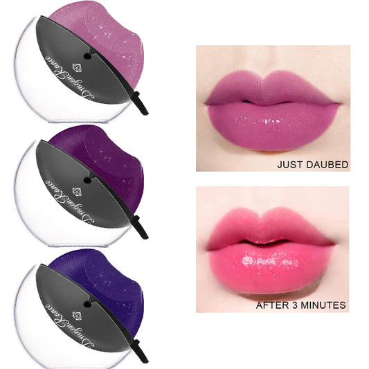 Lip-shaped Lipstick Makeup Temperature Color.