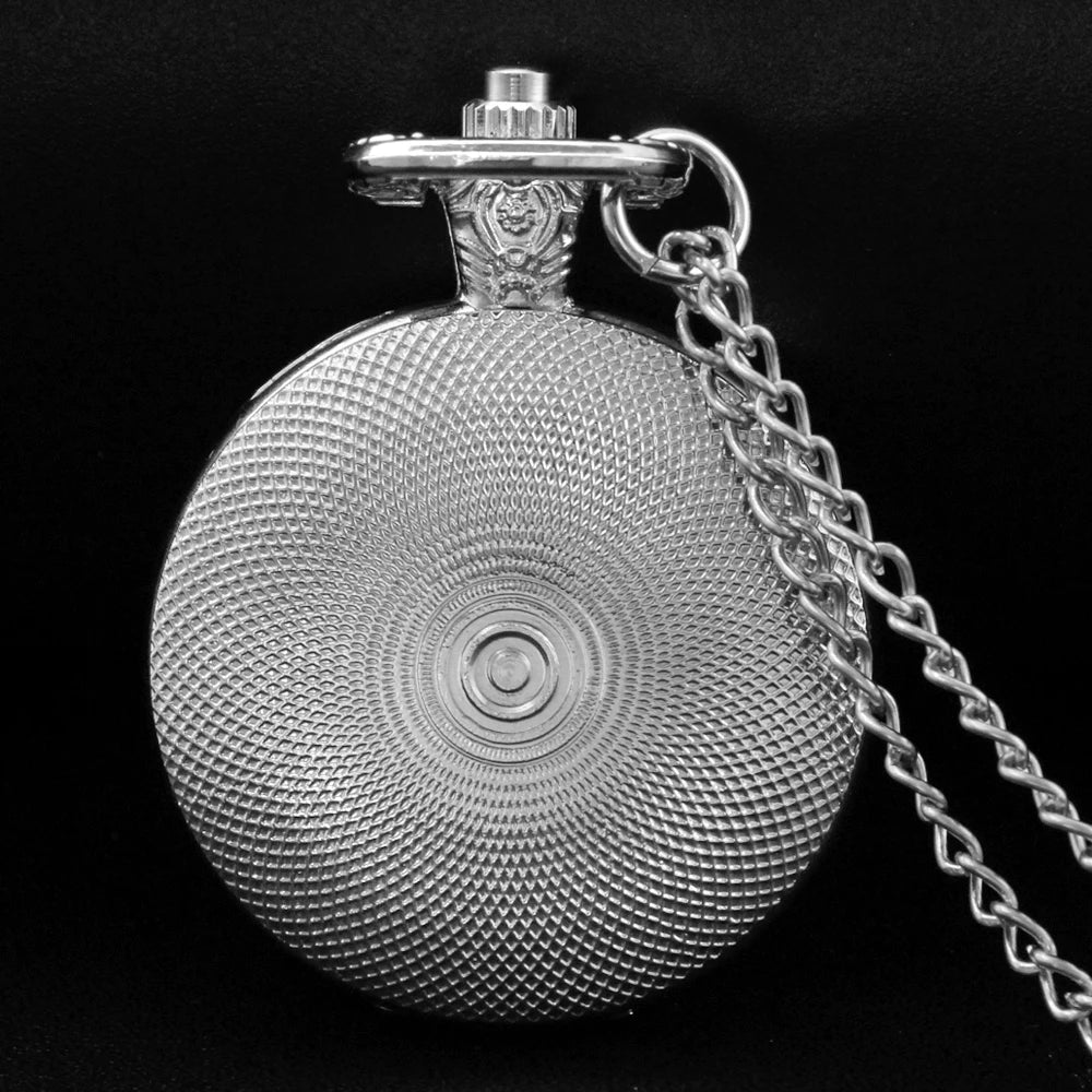 Magic Tree Design Glass Dome Quartz Pocket Watch.